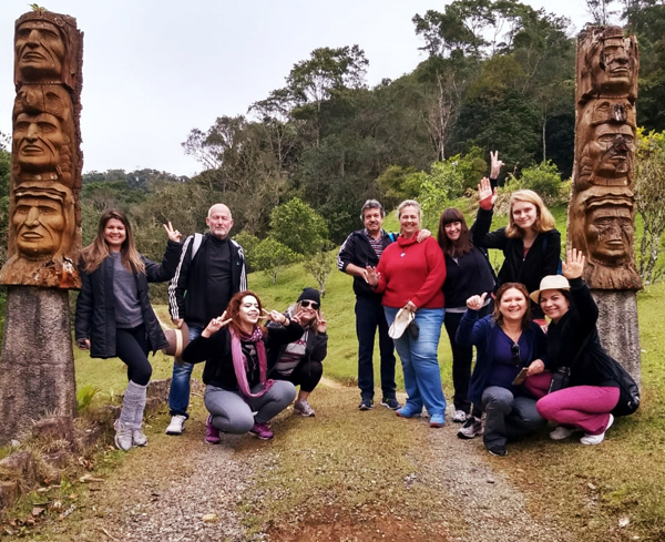 Viagem de autoconhecimento com muito verde e paz